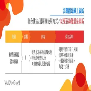 【雲朗觀光集團】聯合住宿紙券1張★兆品/翰品/品文旅/君品/紅葉谷水泉區(依使用張數擇一適用館別)