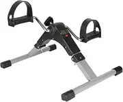 Pedal Exercisers Folding Pedal Exerciser,Adjustable Resistance Mini Exercise Bike Portable Foot Peddler Under Desk Bike With LCD Display For Arms And Legs