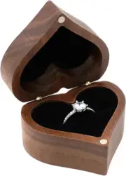 Ring Box Handmade Wood Ring Box Proposal,Engagement,Wedding, Ceremony,Bearer,Di