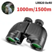 LRB20 8x40 Binoculars Laser Rangefinder 1000m/1500m Range Distance Full Display