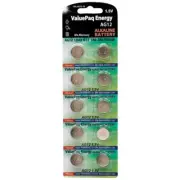 Dantona VAL-AG12-10 ValuePaq Energy AG12 Alkaline Button Cell Batteries, 10 Pack