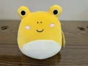 Squishmallow Leigh The Yellow Frog 7" NWT