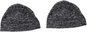 [SUPVOX] 2 Pcs Men's Women's Winter Beanies Windproof Skull Cap Charcoal Gray Warm Outdoor Hat