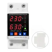 SelfRestorable Voltage Protector with Reset Switch Adjustable Over/Under Safety