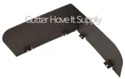 Package of 2 Gutter and Roof Splash Guard Deflectors- 5 or 6 Inch Gutter Brown