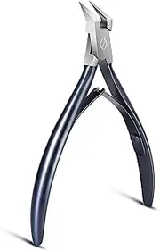 FERYES Toenail Clipper Straight Blade for Ingrown and Thick Nails - Stainless Steel and Sharp Pointed Tip Ingrown Nail Clipper – Wide Jaw Toe Nail Cutter Podiatry Tool