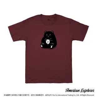 American Explorer 美國探險家 印花T恤(客製商品無法退換) 圓領 美國棉 T-Shirt 獨家設計款 棉質 短袖 - 敷臉萌熊