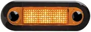 Hella LED 24V DC Wide Rim Amber Light Rectangular Courtesy Lamp