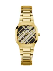 GUESS Women's Gold Black Glitz Clash Watch
