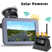 Wireless Solar Powered Energy Magnet Reverse Backup Camera with AHD 5" Rear View