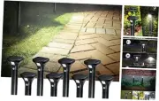 LED Solar Powered Motion Sensor Pathway Lights, Battery Powered Outdoor