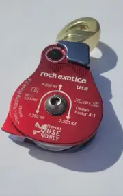 Rock Exotica Omni-Rigging Block 2.6 Climbing Pulley, Material Handling