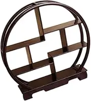 Generic Wooden Display Shelf Wood Cupcake Stand Stable Cabinets Rack Chinese Display Stand for Countertop Cupcake Desktop Dessert , brown