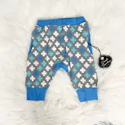 Sweet Bamboo Baby 3-6M Printed Plus Signs Harem Jogger Pants