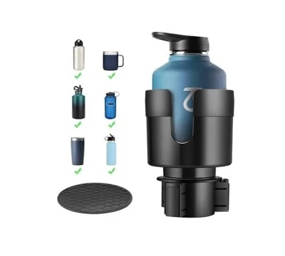 Car Cup Holder Expander with Adjustable Base – Fits Yeti, Hydroflask