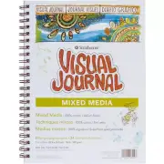 Strathmore 68pgs 100% Cotton Spiral Journal 9"x12" Mixed Media Art Sketch Book