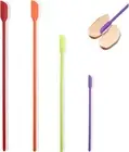 4 Pack Mini Silicone Spatula Set Small Rubber Spatula Makeup Thin Jar Scraper