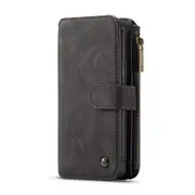 For Galaxy S9 Detachable Horizontal Flip Leather Case with Card Slot & Holder & Zipper Wallet & Photo Frame(Black)