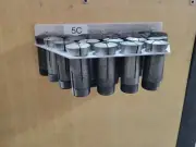 Wall Rack Holder for 5C collet, hold up to 22 collets, made in usa