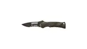 Smith & Wesson Black Ops Serrated Re-Curve Folding Knife Blade, Black