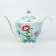 Grace Teaware Mint Floral Garden Teapot