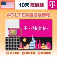 在飛比找momo購物網優惠-【美國T-Mobile SIM卡】4G上網簡訊．通話吃到飽1