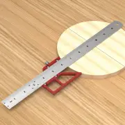 Woodworking Scribe Center Finder Line Drawing Ruler 45/90 Degree Angle Scribing Marking Gauge Carpentry Multifunctional