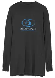 Balenciaga Logo-print Cotton top - Black - 1 (UK 8 / S) 1 (UK 8 / S)
