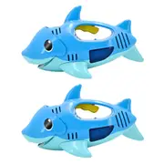 2PK Maxx Bubbles Handheld Shark Bubble Blower w/ Music Kids Outdoor Play Toy 3y+