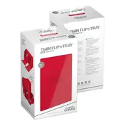 Ultimate Guard: Deck Box – XenoSkin Monocolor Twin Flip´n´Tray 200+ – Red