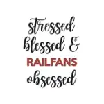 STRESSED BLESSED AND RAILFANS OBSESSED RAILFANS LOVER RAILFANS OBSESSED NOTEBOOK A BEAUTIFUL: LINED NOTEBOOK / JOURNAL GIFT,, 120 PAGES, 6 X 9 INCHES,