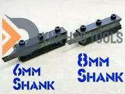 MINI LATHE CUT OFF PARTING TOOL HOLDERS 6MM & 8MM SHANK + HSS BLADES 1.45x5x63MM