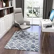 Luxury Chair Mat for Carpeted Floor, Desk Chair Mat Hardwood Floors, 136X100cm Multi-Purpose Protector Chair Carpet for Home and Office, Protects Floors, Anti-skidding, Home Office, Santiago
