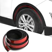 Car Wheel Eyebrow Arch Trim Lips Strip Fender Flare Protector Universal Rubber Wheel Eyebrow Protector for Car and Truck Fender Flare Edge Trim (3.8CM)
