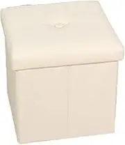 Compact Storage Box Lid Toy Storage Cube 27l Capacity Versatile Footstool Portable Easy to Fold for Home Use