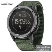 NORTH EDGE ALPS Men's Digital Carbon fiber Watch Shock Militray Sports Super Lig