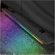 MOMOAU Plug-N-Play Electric Running Boards with LED Lights Compatible with 2015-2022 Toyota Highlander | Automatic Retractable Power Steps, 600LB Capacity, Anti-Slip Surface, Vehicle-Specific Fit(Colo