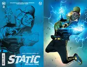 STATIC: SEASON ONE #1 (OLIVIER COIPEL TEAM FOIL VARIANT) COMIC BOOK ~ DC Comics