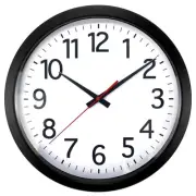 Realspace Quartz Wall Clock, 14", Black