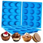 3pcs Mold, Silicone Mini Tart Pan for Bite Size Fat Bombs, Peanut Butter Cup