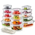 Sorbus 28-Piece Glass Food Storage Containers with Lids