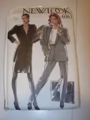 WOMENS UNCUT NEW LOOK 6063 Sewing Pattern SKIRT BLAZER PANTS JACKET SIZE 8-18