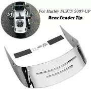 Rear Fender Tip Ribbed Chrome For Harley Fat Boy EFI FLSTFI FLSTFB 2007-UP FLSTF