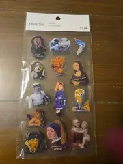 Recollections ARTISTS PICASSO MICHAELANGELO DAVINCI Scrapbooking Stickers