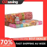 pallet sofa cushion multicolour fabric foam 120x80x45 unique design 9424