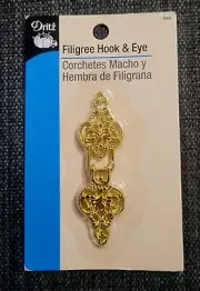 Dritz, Filigree Hook & Eye Closure, Gold