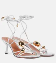 [Zimmermann] Zimmermann Gleam 65 leather sandals AU 8 silver