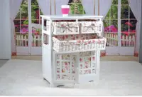 在飛比找樂天市場購物網優惠-美琪 (田園鄉村風)아기寶寶衣服收納衣櫃實木臥室多功能儲物櫃