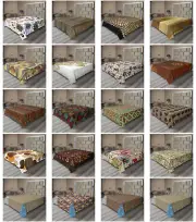 Ambesonne Earth Tone Flat Sheet Top Sheet Decorative Bedding 6 Sizes