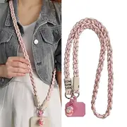 Phone Case For Apple AirTag Xiaomi Samsung Galaxy Universal with Lanyard with Wrist Strap Cartoon Geometric Pattern Polyester